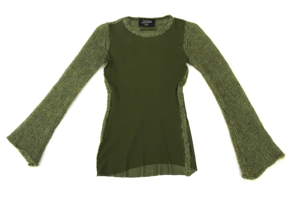 Jean Paul GAULTIER MAILLE Mesh Knit Paneling Top K-176016_002