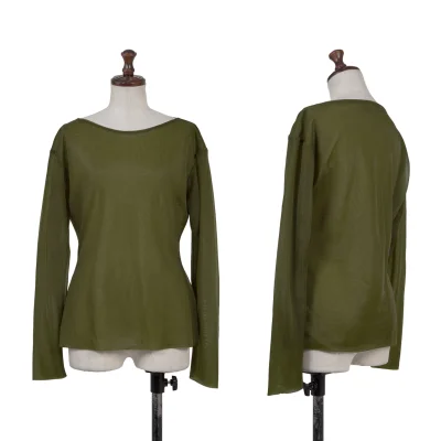 HELMUT LANG Sheer Long Sleeve Top