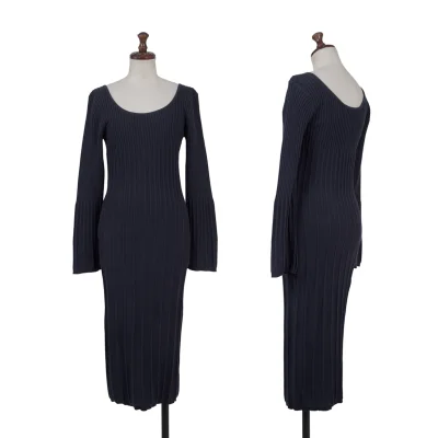 VIVIENNETAM Ribbed Cotton Long Dress
