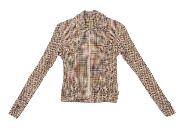 TSUMORI CHISATO Check Pleated Zip Front Top K-176021_002