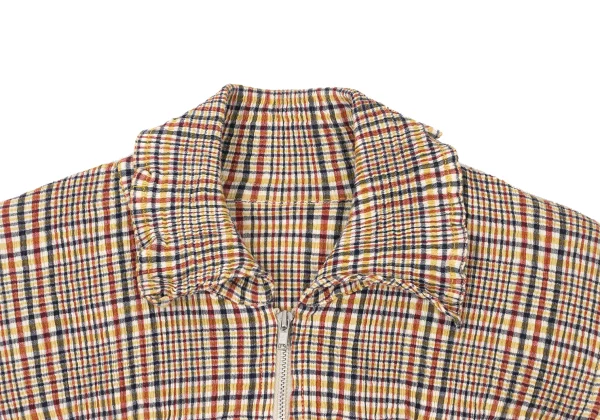 TSUMORI CHISATO Check Pleated Zip Front Top K-176021_004