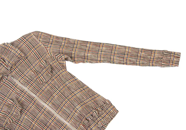 TSUMORI CHISATO Check Pleated Zip Front Top K-176021_007
