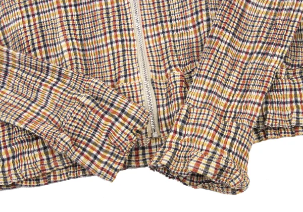 TSUMORI CHISATO Check Pleated Zip Front Top K-176021_008