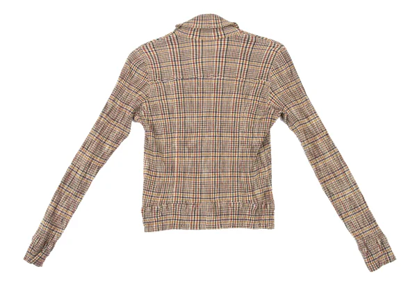 TSUMORI CHISATO Check Pleated Zip Front Top K-176021_011