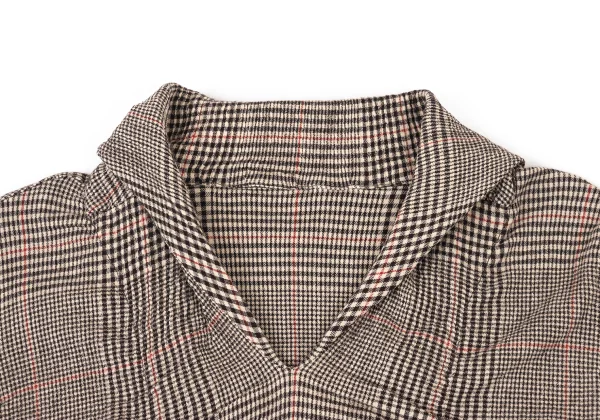 TSUMORI CHISATO Plaid Pleated Sailor Collar Top K-176022_004