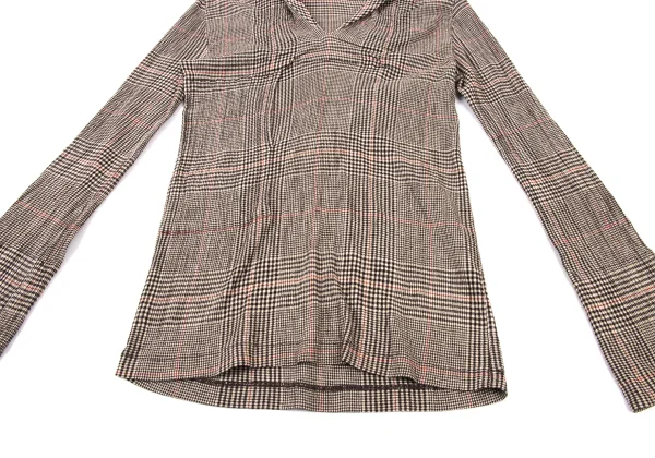 TSUMORI CHISATO Plaid Pleated Sailor Collar Top K-176022_009