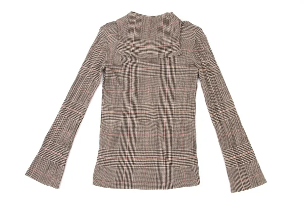 TSUMORI CHISATO Plaid Pleated Sailor Collar Top K-176022_012