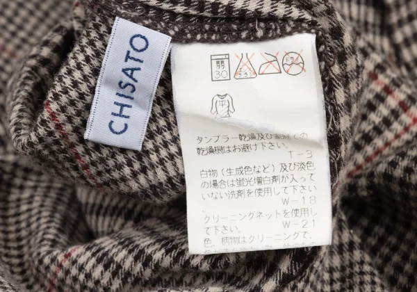 TSUMORI CHISATO Plaid Pleated Sailor Collar Top K-176022_015