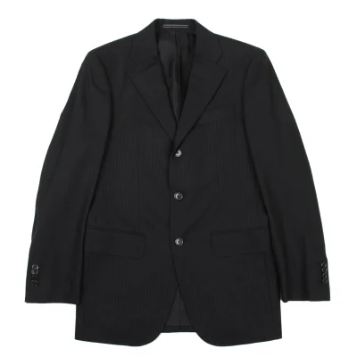  EZ by Zegna Wool Shadow Stripe Jacket