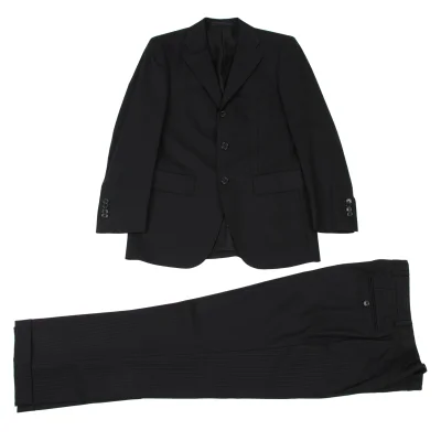 EZ by Zegna Wool Shadow Stripe Jacket & Pants