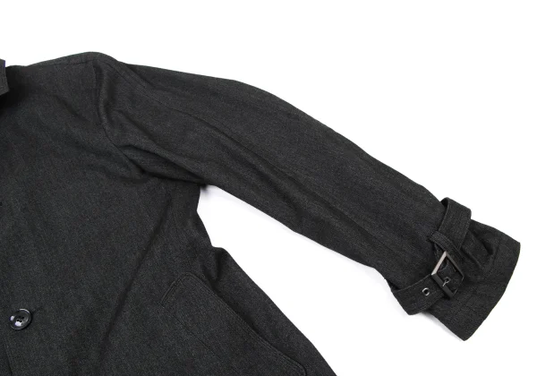EZ by Zegna Wool Cotton Gun Patch Jacket K-176037_006