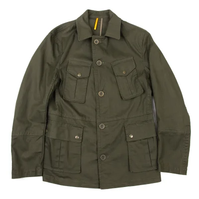 EZ by Zegna Stretch Cotton Safari Jacket