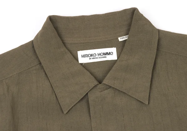 HIROKO HOMME Linen Rayon Embroidery Shirt K-176040_003