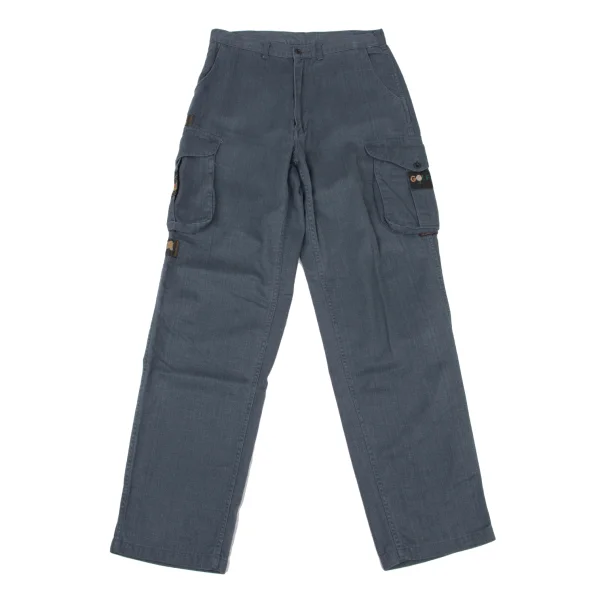 Karl Helmut Logo Patch Flap Pocket Pants Navy S K-176042_001
