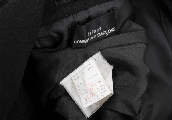 tricot COMME des GARCONS Wool Yoke Patch Coat K-176044_019