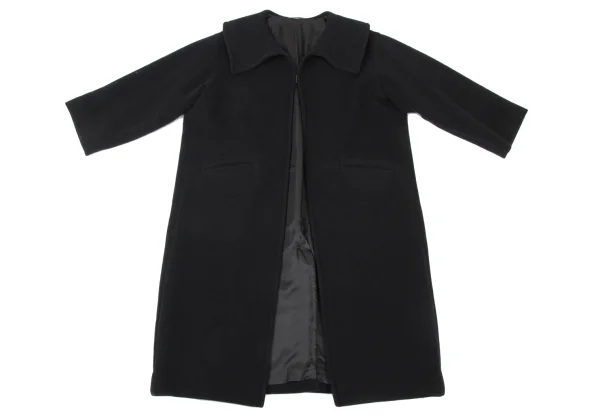 Y's Hook Fastenings Melton Wool Long Coat K-176046_002