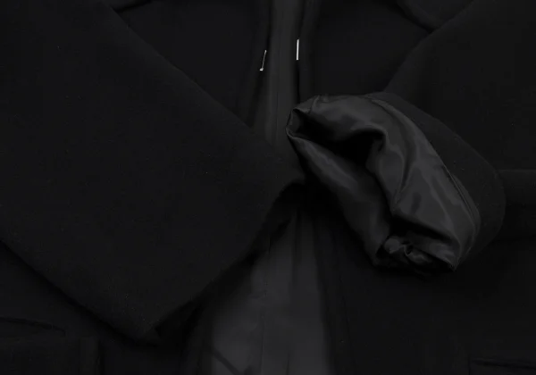 Y's Hook Fastenings Melton Wool Long Coat K-176046_007