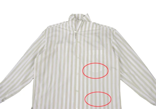 ISSEY MIYAKE MEN Striped Collar Design Long Sleeved Shirt  K-176048_002