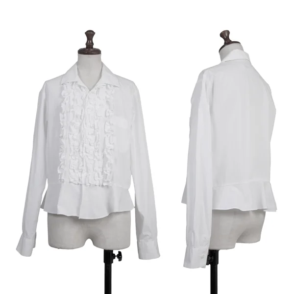 tricot COMME des GARCONS Front Frill Design Blouse White M K-176049_001