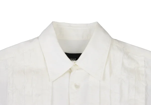 tricot COMME des GARCONS Front Tuck Cotton Sheeting Blouse K-176050_004