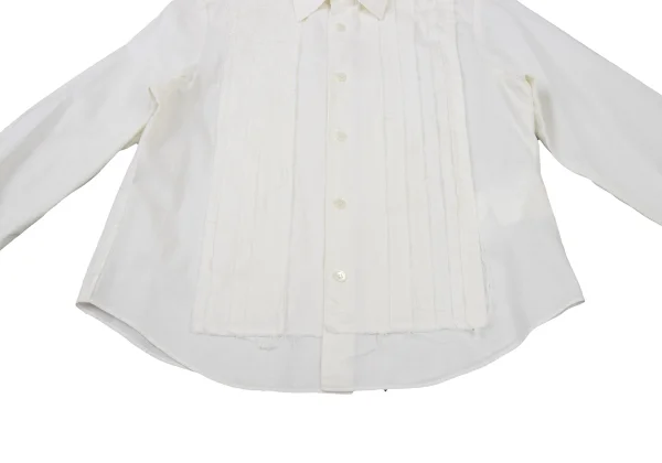 tricot COMME des GARCONS Front Tuck Cotton Sheeting Blouse K-176050_011