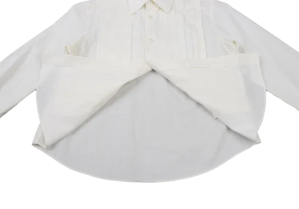 tricot COMME des GARCONS Front Tuck Cotton Sheeting Blouse K-176050_012