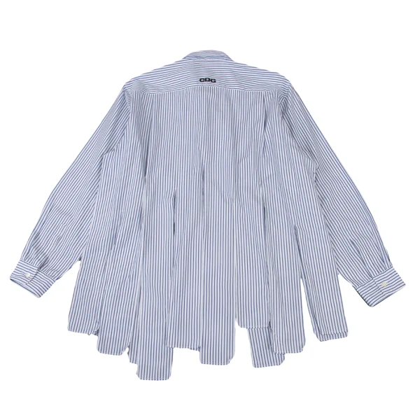 CDG Cutting Hem Design Striped Shirt Blue,White S K-176051_001