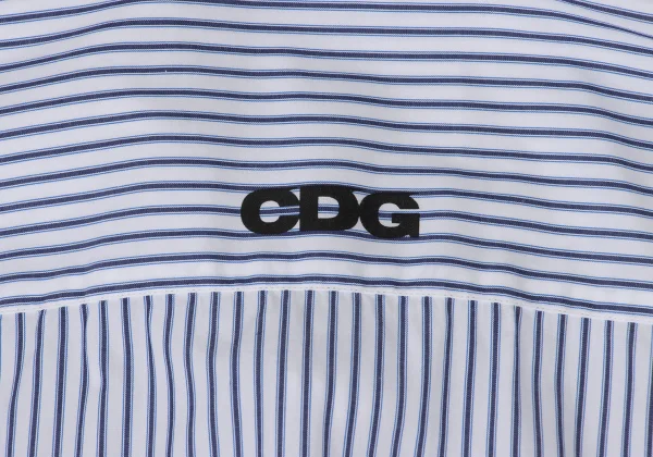 CDG Cutting Hem Design Striped Shirt K-176051_002