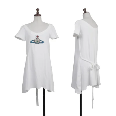 Vivienne Westwood Big Orb Embroidery Strap Long Top