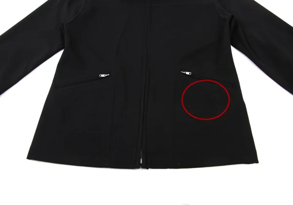 COMME des GARCONS HOMME PLUS Back Skull Perforated Design Zip Jacket K-176053_013