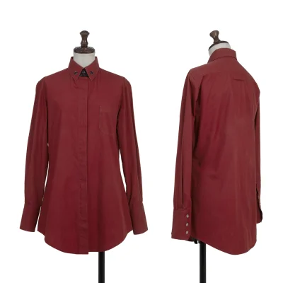 Jean Paul GAULTIER CLASSIQUE Metal Plate Design Cotton Shirt