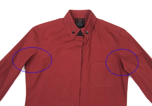 Jean Paul GAULTIER CLASSIQUE Metal Plate Design Cotton Shirt K-176054_003