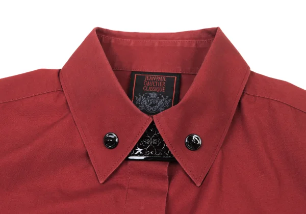 Jean Paul GAULTIER CLASSIQUE Metal Plate Design Cotton Shirt K-176054_006
