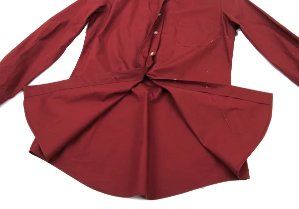 Jean Paul GAULTIER CLASSIQUE Metal Plate Design Cotton Shirt K-176054_017
