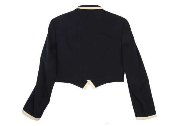 tricot COMME des GARCONS Wool Bicolor Switching Short Jacket K-176055_013