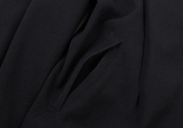 robe de chambre COMME des GARCONS Velour Collar Tuck Wool Zip Blouson K-176056_009