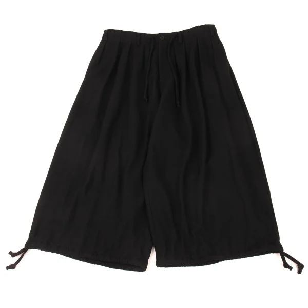 Yohji Yamamoto POUR HOMME Brushed Wool Balloon Pants Black 3 K-176058_001