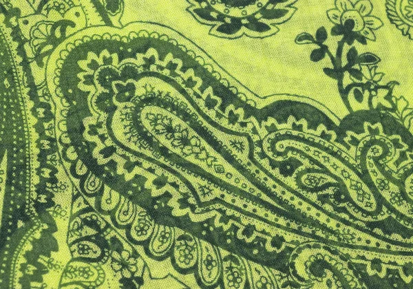 Yohji Yamamoto POUR HOMME Rayon Silk Paisley Fringe Stole K-176060_003
