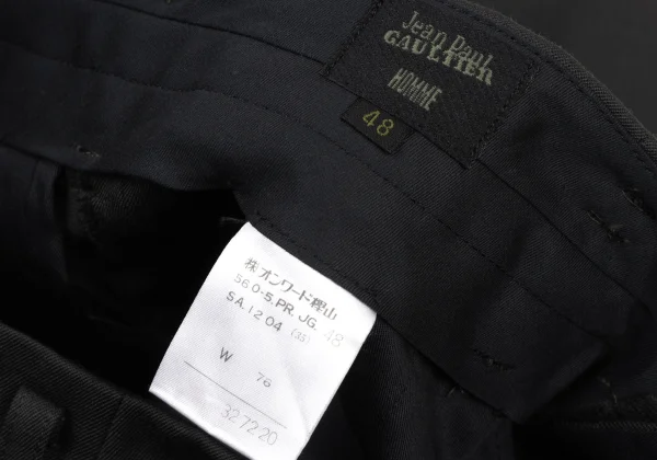 Jean Paul GAULTIER HOMME Wool Tuck Pants K-176066_012