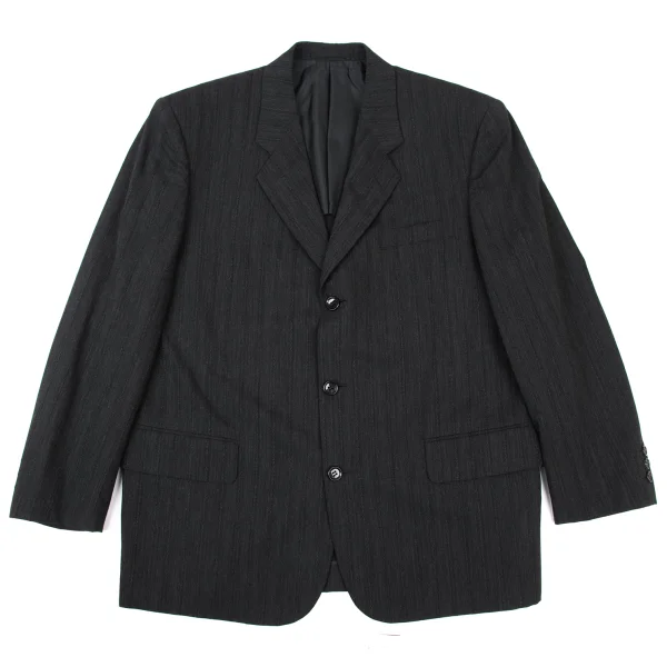 COMME des GARCONS HOMME Striped Woven Jacket Grey S K-176071_001