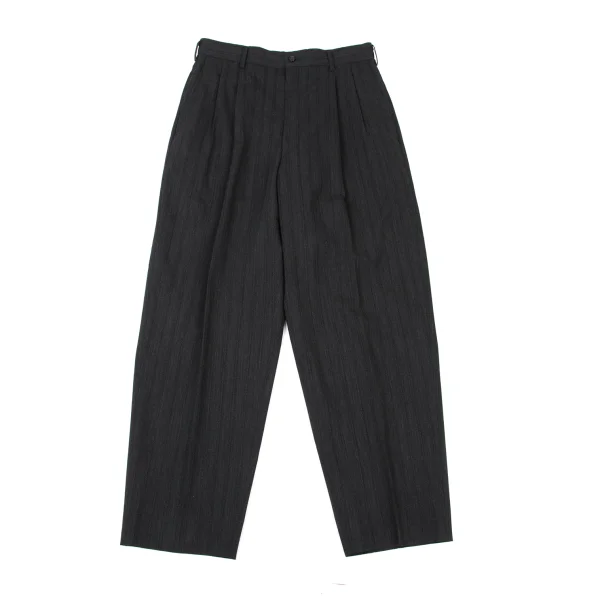 COMME des GARCONS HOMME Striped Woven Pants Grey S K-176072_001