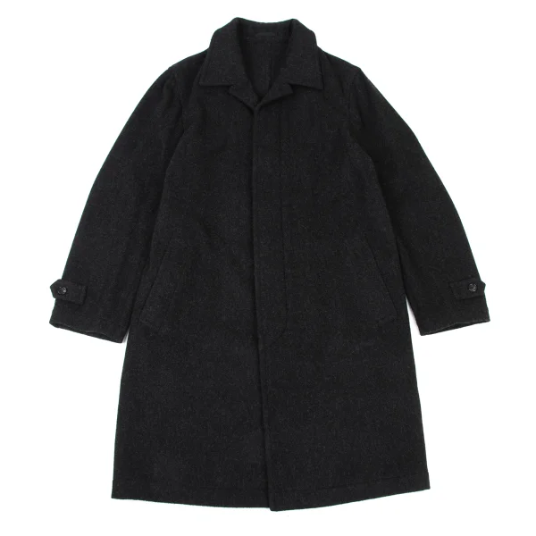 COMME des GARCONS HOMME Lightweight Melton Wool Coat Grey S K-176074_001