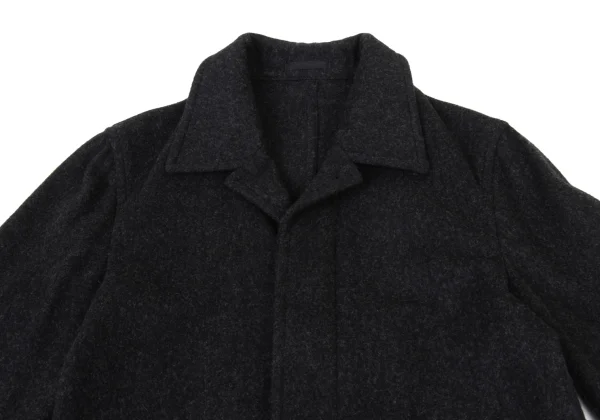 COMME des GARCONS HOMME Lightweight Melton Wool Coat K-176074_002