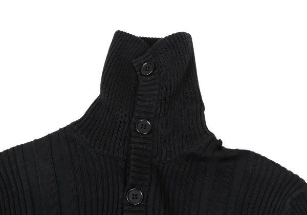 JOSEPH HOMME Cotton Rib Henry-neck Knit Top K-176076_005