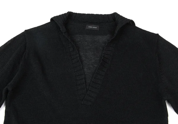 JOSEPH HOMME Cotton Linen V-neck Knit Top K-176077_002