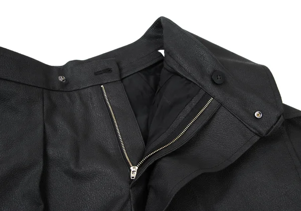 ISSEY MIYAKE PRONOUNCED BODY Synthetic Leather Wrap Design Pants K-176084_005