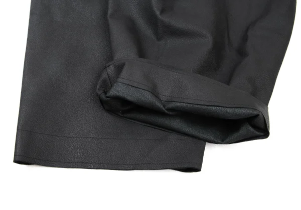 ISSEY MIYAKE PRONOUNCED BODY Synthetic Leather Wrap Design Pants K-176084_010