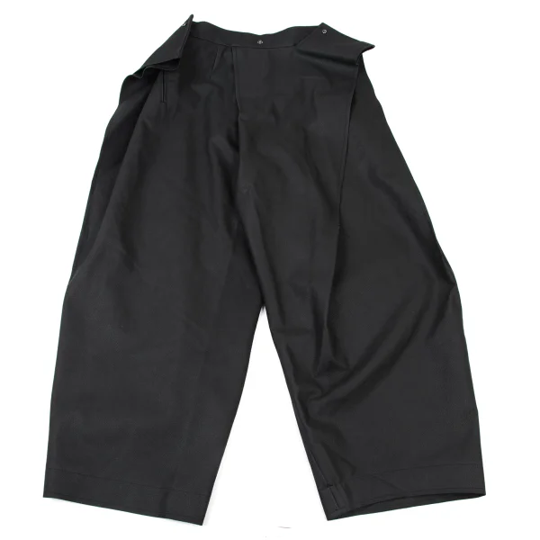 ISSEY MIYAKE PRONOUNCED BODY Synthetic Leather Wrap Design Pants K-176084_011