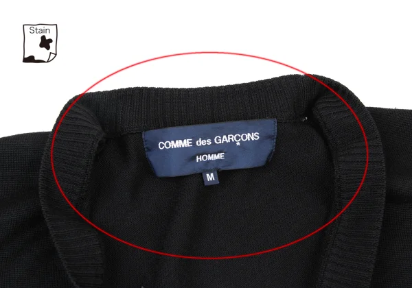 COMME des GARCONS HOMME Dyed Wool Knit Cardigan K-176091_006