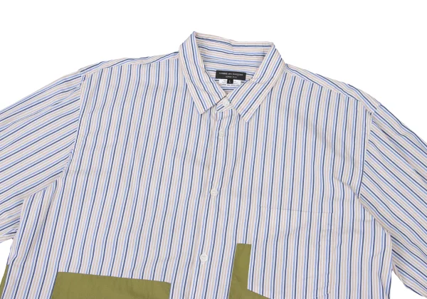 COMME des GARCONS HOMME PLUS Switching Stripe Shirt K-176095_002